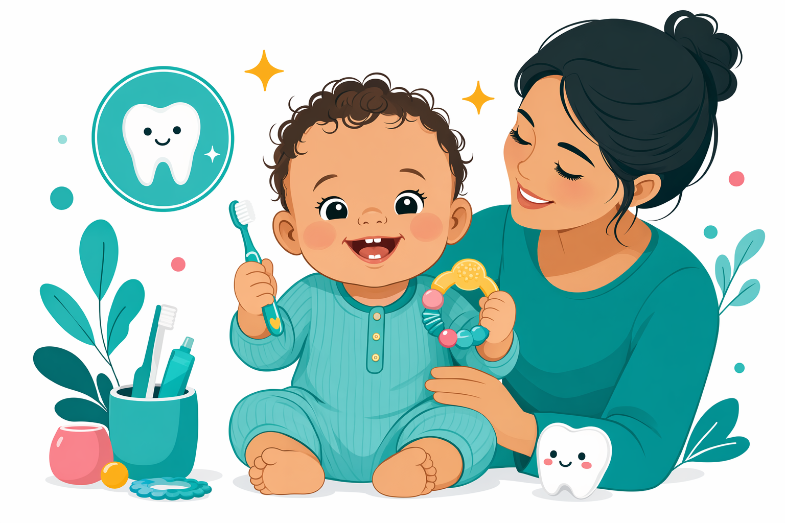 Illustration for Baby teeth & early dental care