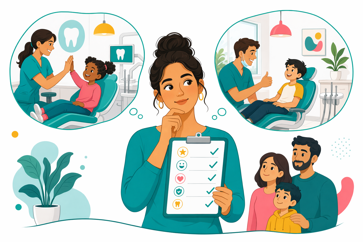 Illustration for How to choose a pediatric dentist