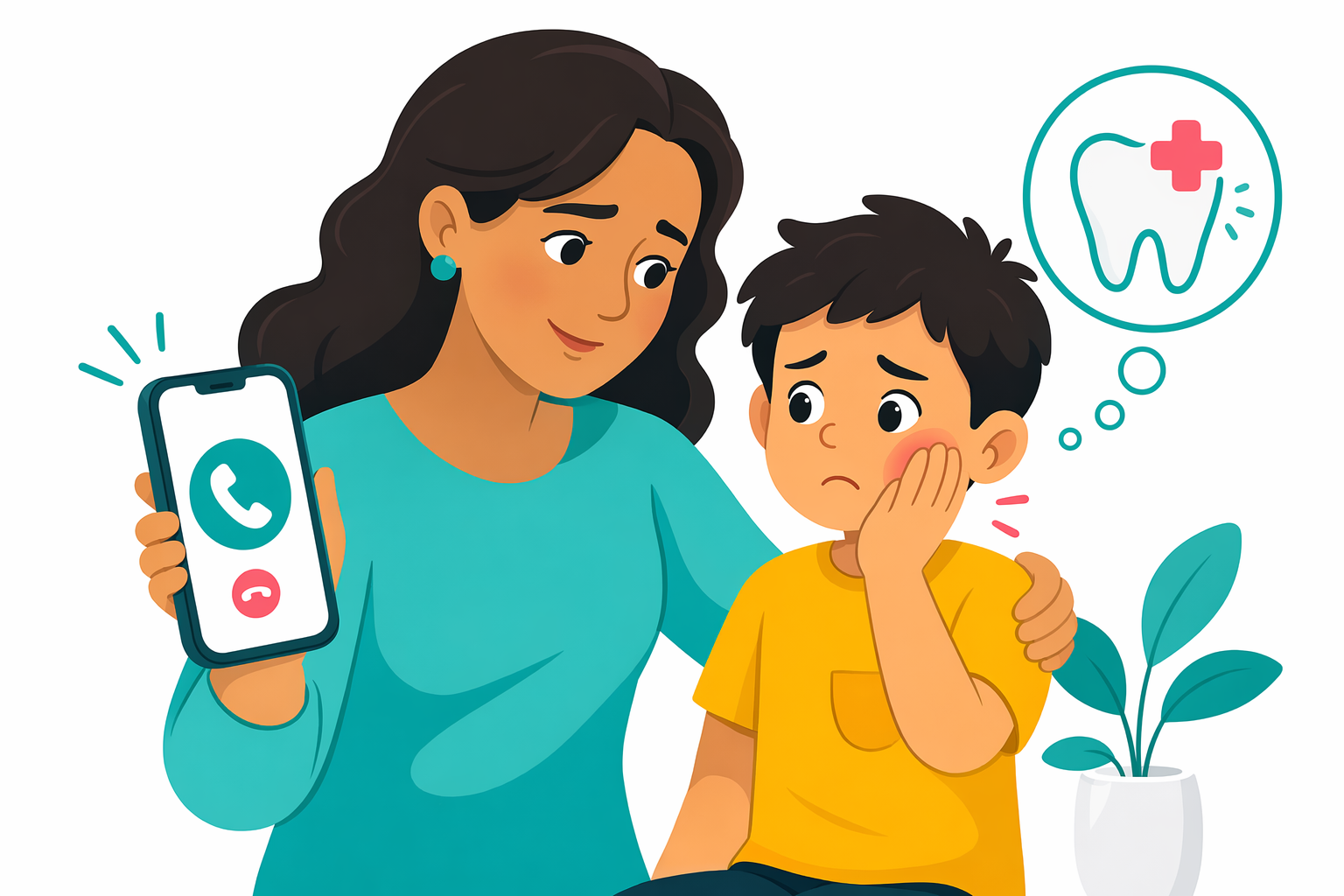 Illustration for Kids' dental emergencies