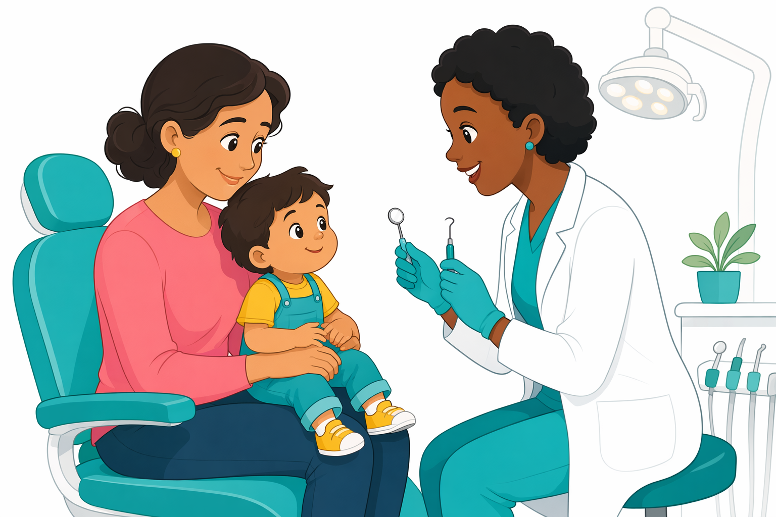 Illustration for Your child's first dental visit